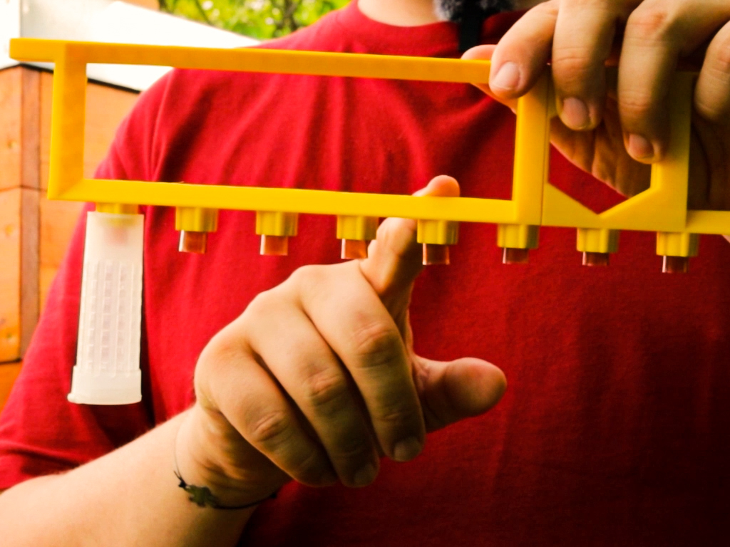 Chovný rámek na včelí matky - Včelař obecný